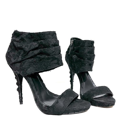 Elizabeth and James E-Janet Lace Stiletto Sandals - Picture 8 of 15